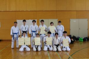 空手道部が第42回近畿地区高等専門学校空手道親善試合に出場しました。