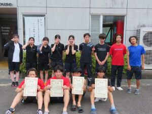 テニス部が第61回近畿地区高専体育大会に出場しました。