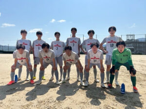 サッカー部が令和7年度高校総体京都府予選1回戦に出場しました。