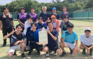 ソフトテニス部が第62回近畿地区高専体育大会に出場しました。